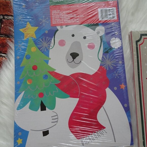 💰3/$25 2-Pack (6 Boxes) Christmas House Gift Boxes Santa Bear Farmhouse - Picture 5 of 5